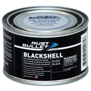 RUST BULLET BlackShell 4 oz Gloss Black Rust Inhibitor & Corrosion Preventive