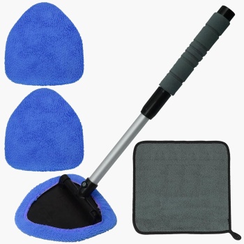 Auto Window Cleaning Tool, Retractable Windshield Cleaner Wand