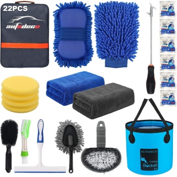 AUTODECO 22Pcs Car Wash Cleaning Tools Kit Car Detailing Set